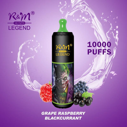 R&M Vape 10000K puffs Disposable 20ML 850mah 19 Flavor Portable Stylish High-quality E-lectronic c igarette Vape E-liquid V aporizer Pod system Include Nicotine