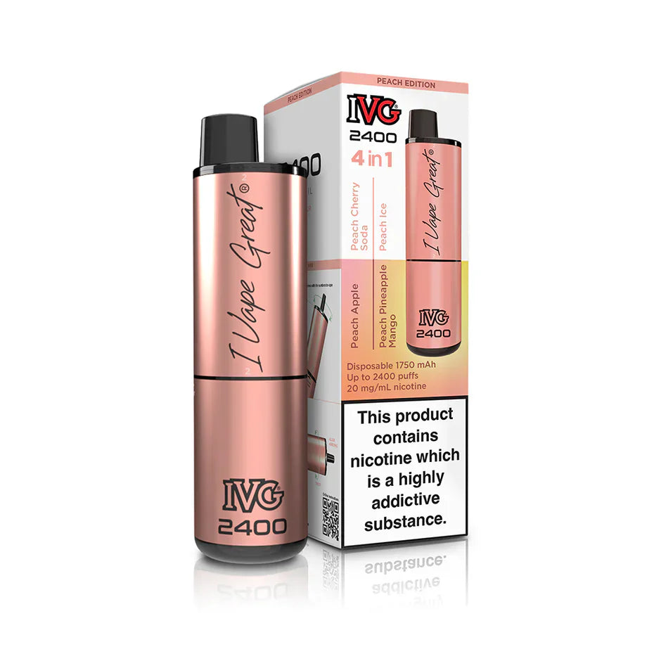 IVG 2400 MULTI FLAVOUR EDITION Disposable Vape lodging 4 x 2ml units 20 mg TPD