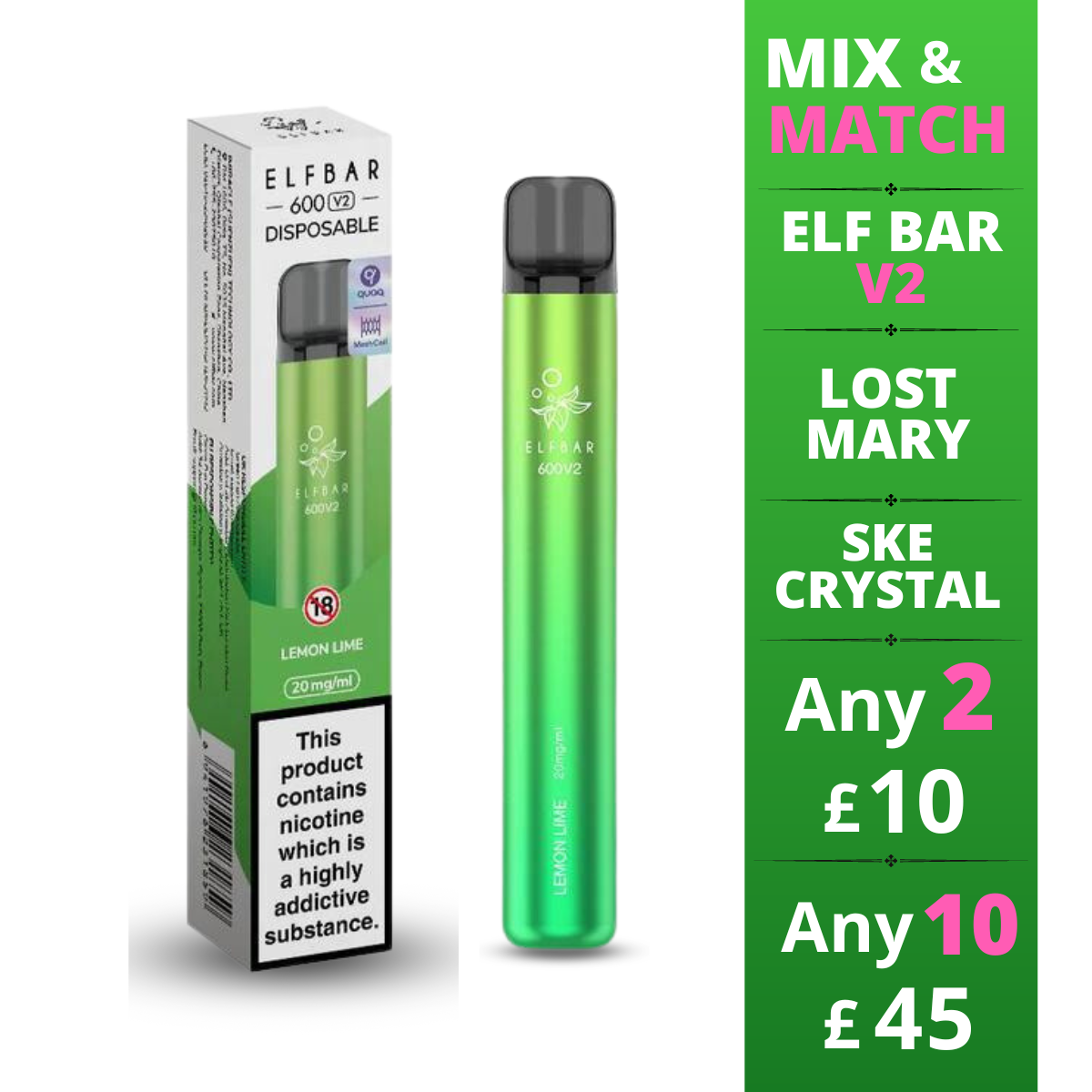 Lemon Lime - Elf Bar 600 V2