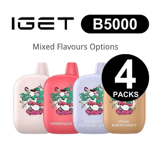 IGET B5000 Disposable Vape - 5000 Puffs, 10ml, 40mg Nicotine, Rechargeable