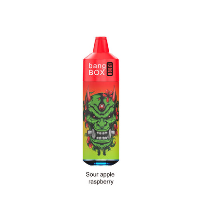 BANGBOX VAPE 12000 PUFFS/12 FLAVORS /RGB LIGHT/Battery650Mah /E-juice volume: 28ml 12flavors.