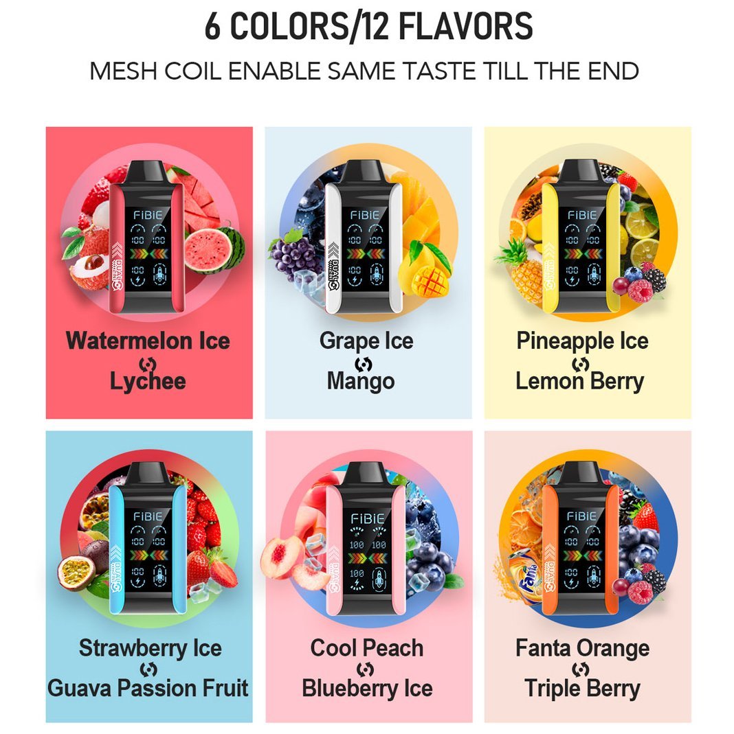 FIBIE 15000 Dual Flavors (Dual flavor switch Over 100,000 positive reviews)
