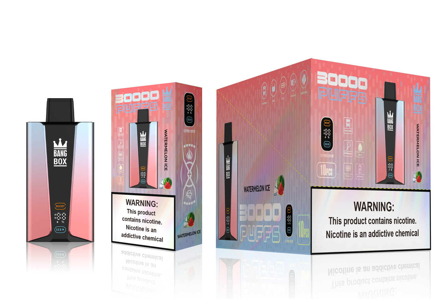 BANGBOX 30000 Puffs Disposable Vape Wholesale-850mAh Battery, 40ml E-liquid, Multiple Nicotine 12 Flavors