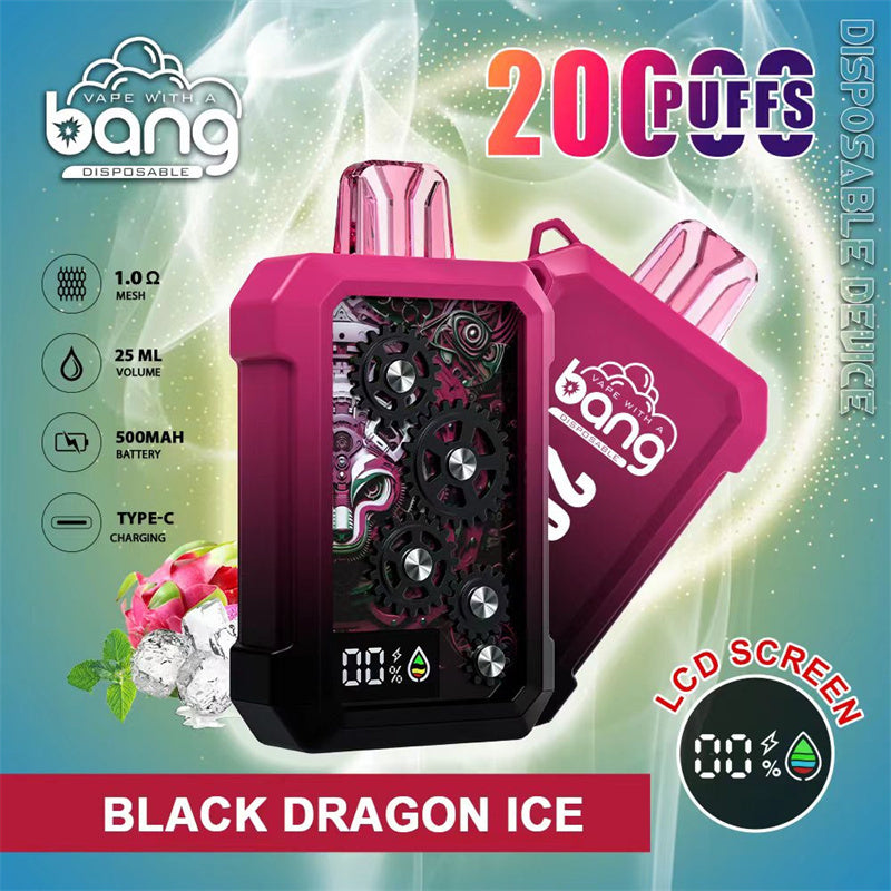 Bang 20000 Puffs Vape 20K Disposable Vape Pen E Cigarette Prefilled 25ml 500mAhDisposable Vape 12 Flavors