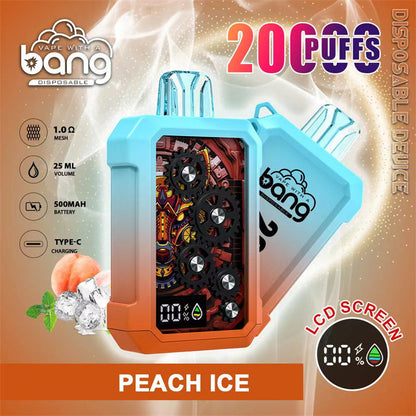 Bang King Double Crystal 20000 Puffs Vape 20K Disposable Vape Pen E Cigarette Prefilled-500mAh Battery, 25ml E-liquid, Multiple Nicotine 12 Flavors