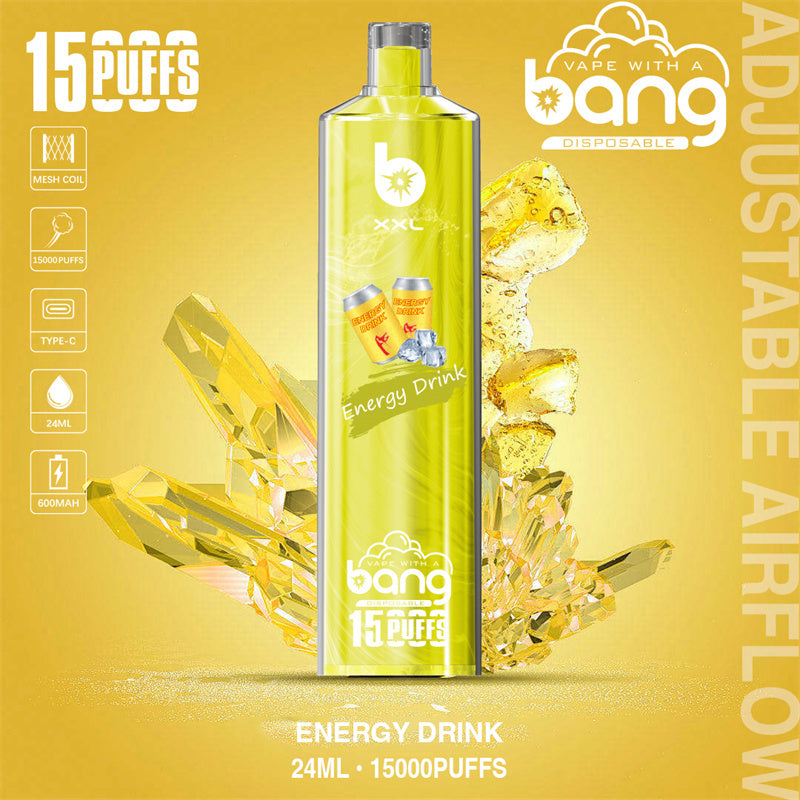 Bang 15000 Puffs Vape 15K Disposable Vape Pen E Cigarette Prefilled 15ml  600mAh Disposable Vape 20 Flavors