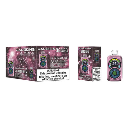 Bang King 36000 Puffs Disposable Vape - 30ml E-Liquid, 650mAh Battery 12 Flavors