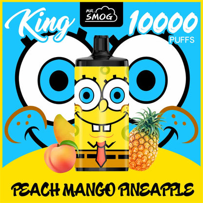 Mr SMOG king 10000 Puffs Disposable Vape - 20mL, 5% Nic Salt, Dual Mesh Coil