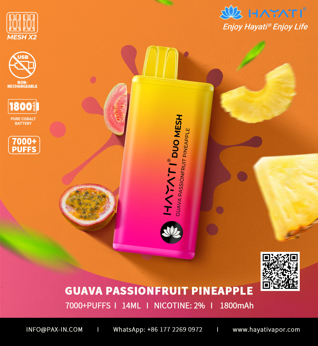Hayati Duo Mesh 7000 Puffs Disposable Vape