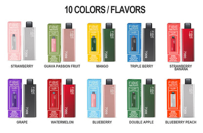 STRAWBERRY-BANANA -FIBIE 7000 Puffs Disposable Vapor Wands(7000 PUFFS)