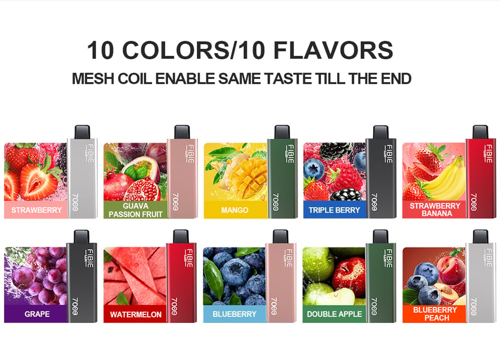 GUAVA-PASSION-FRUIT -FIBIE 7000 Puffs Disposable Vapor Wands(7000 PUFFS)