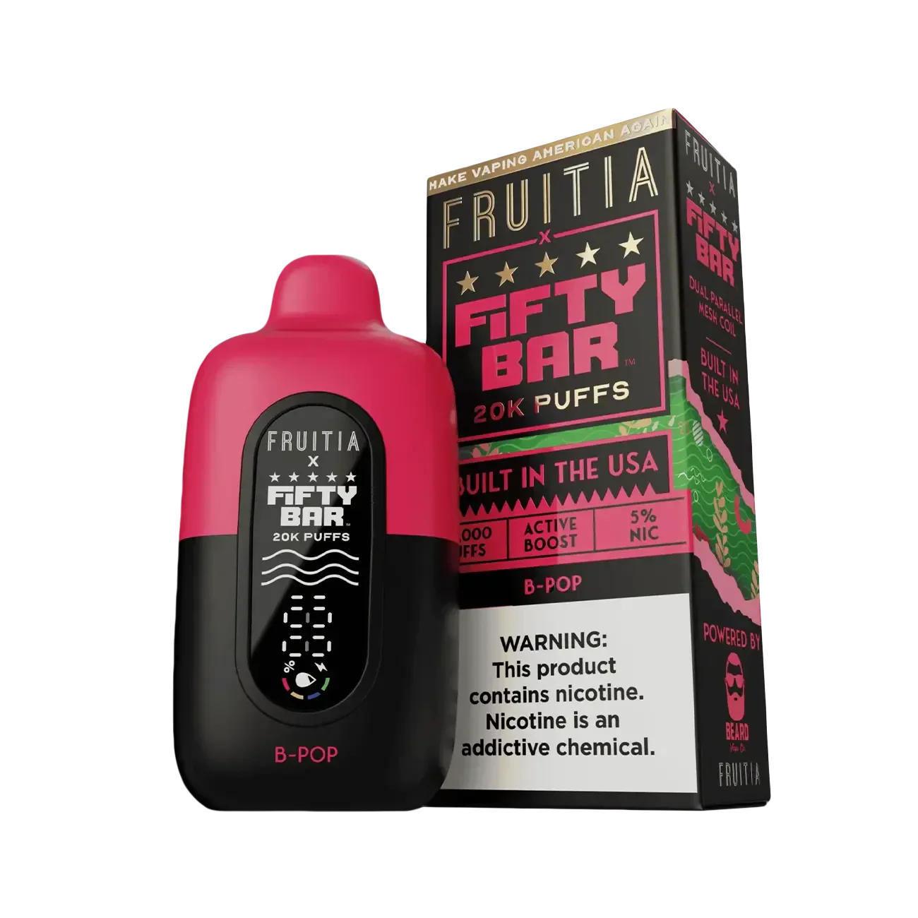Fifty Bar X Fruitia 20K Disposable Vape
