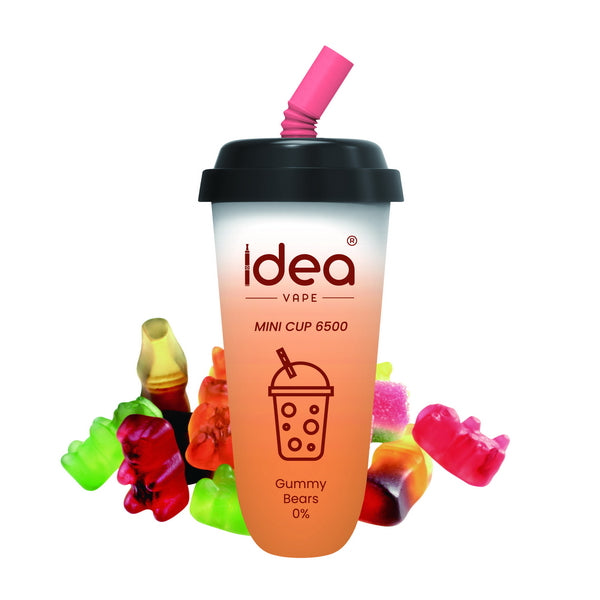Idea Vape Mini Cup 6500 Puffs Top Brand Disposable Vape Bars Pens  Wholesale,BOX OF 10 PCS Idea Vape Mini Cup 6.5K Kit Nicotine Free-Idea