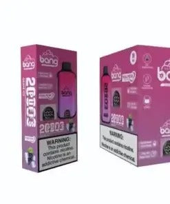 Bang 20000 Puffs LED Display Disposable Vape Bang King Double Crystal 20000 Puffs Vape 20K Disposable Vape Pen E Cigarette Prefilled-650mAh Battery, 25ml E-liquid, Multiple Nicotine 12 Flavors