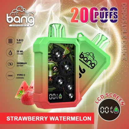 Bang King Double Crystal 20000 Puffs Vape 20K Disposable Vape Pen E Cigarette Prefilled-500mAh Battery, 25ml E-liquid, Multiple Nicotine 12 Flavors