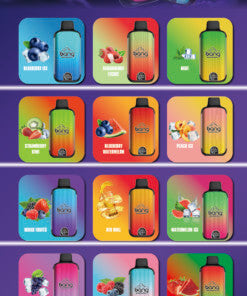 Bang 20000 Puffs LED Display Disposable Vape Bang King Double Crystal 20000 Puffs Vape 20K Disposable Vape Pen E Cigarette Prefilled-650mAh Battery, 25ml E-liquid, Multiple Nicotine 12 Flavors