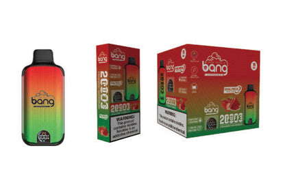 Bang 20000 Puffs LED Display Disposable Vape Bang King Double Crystal 20000 Puffs Vape 20K Disposable Vape Pen E Cigarette Prefilled-650mAh Battery, 25ml E-liquid, Multiple Nicotine 12 Flavors